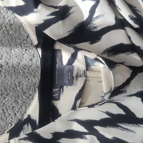 A/X Armani Exchange Black and White Mini Dress - Picture 4 of 4